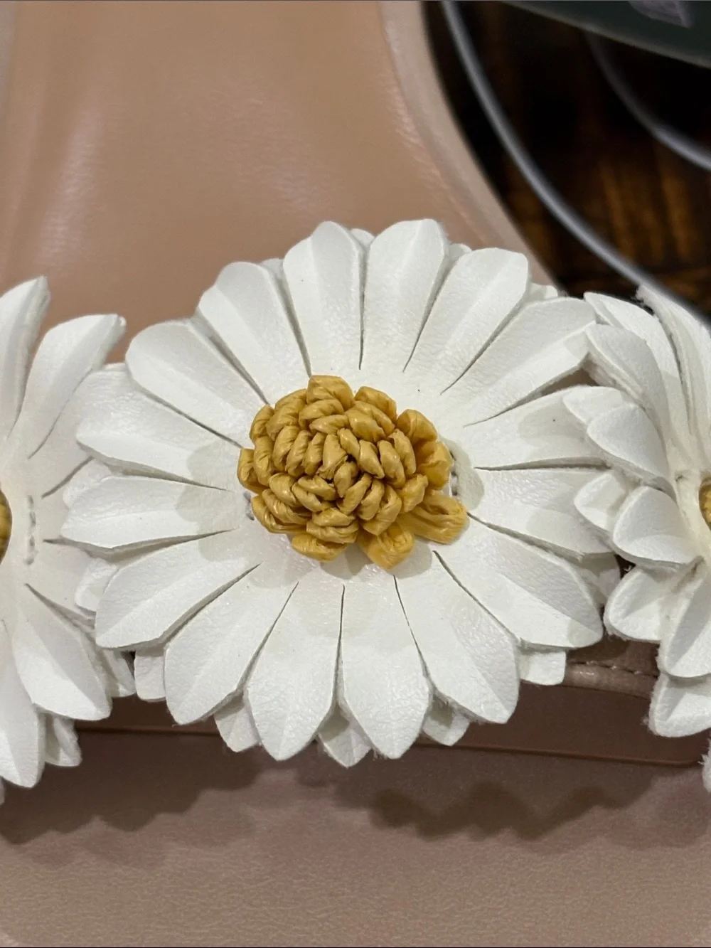 wild fable Beige Floral Ankle-Strap Heeled Sandals